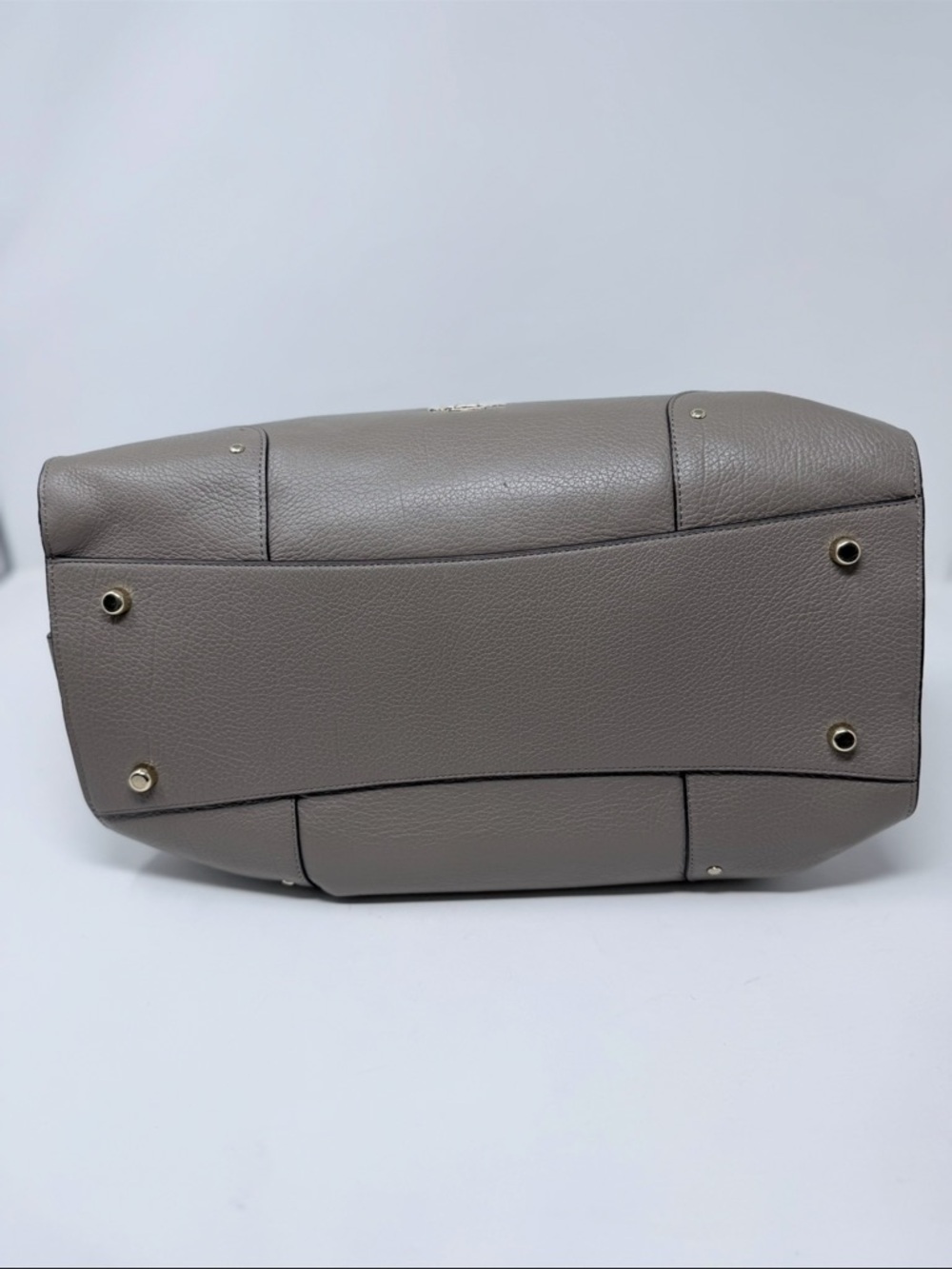 Coach Gray Pebbled Leather Satchel with Matching Wallet - Picture 4 of 6